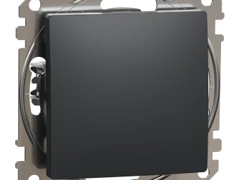 Одноклавішний прохідний перемикач Чорний Sedna Design
SDD114106