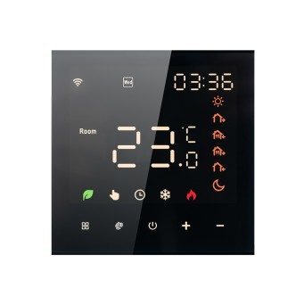 Сенсорный программируемый  терморегулятор IN-THERM PWT 082 Wi-Fi Black