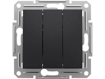 Выключатель Трехклавишный антрацит ASFORA
EPH2100171